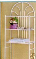 3 SHELF METAL SPACE SAVER - ETAGERE , WHITE