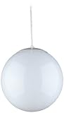 Sea Gull Lighting 6024-15 Single-light Globe Pendant, White With Opal ...