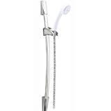 Alsons 1521 Adjustable Height Wall Bar Hand Shower Unit, White and Chrome