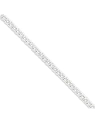 Sterling Silver Square Spiga Fancy Necklace QFC34-18"
