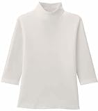 汗染み防止着やせTシャツ 7分袖 ホワイト M