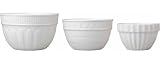 Boston Warehouse Chef’s Special Set of 3 Mixing Bowls - White by Boston Warehouse