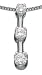 1/6ctw 3-Stone Diamond Pendant