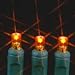 Novelty Lights 11ft 50 LED Amber Christmas Lights Outdoor/Indoor, 2.5