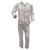 Botany Tall Man Long Sleeve, Long Leg Broadcloth Solid Pajama 7b9-614