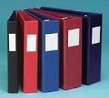 D-Ring Binder with Label Holder, 4'' Capacity, Navy