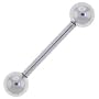 14 Gauge STEEL BARBELL Tongue Ring 1/2Inches 5mm