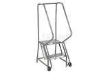 2 Step Tilt And Roll Ladder - Perforated Step - 16W Step
