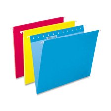 Pendaflex® EssentialsTM Colored Hanging File Folders FOLDER,HNG,LTR,1/5,25B,GY QT256FCS (Pack of5)