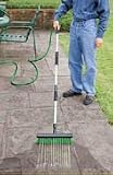 Outdoor Living : GARDEN BROOM WITH WATER POWER SPRAY/ SWEEP AND SPRAY