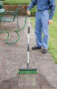 Childrens Toyshop  Outdoor Living : GARDEN BROOM WITH WATER POWER SPRAY/ SWEEP AND SPRAY