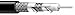 General Cable - C5889.31.01 - Coaxial Cable, 1000 ft. Length, 18 AWG Conductor Size, Black, PVC Jacket Material