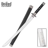 United Cutlery Full Tang Precision Katana with Leather Handle, Plain