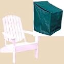 Adirondack Chair Cover: polyethylene (33" x 41.5" x 43" high at back)