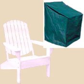 Adirondack Chair Cover: polyethylene (33" x 41.5" x 43" high at back)