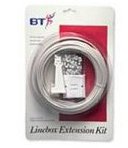 Phone Extension Kit (BT brand) DIY 25 metre kit to fit NTE5 Linebox Master BT Socket - includes 25 metres cable - clips - BT socket - IDC fitting tool - instructions on how to install (can also link to Broadband ADSL filter front panels & existing extension sockets)