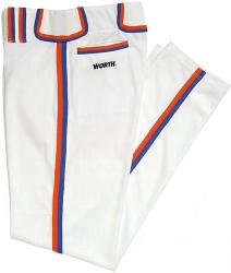Worth Adult Softball Titan Pant - White/Burnt Orange/Royal