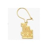 Los Angeles Dodgers LA Dangle Earrings - 14k Yellow Gold
