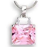 Womens Minimalist Style Cubic Zirconia Pendant