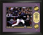 Highland Mint Colorado Rockies Matt Holliday NLCS MVP Photo Mint w/ two 24KT Gold Coins