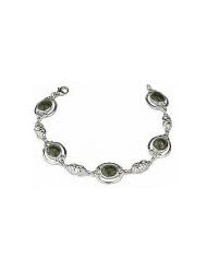 Sterling Silver Celtic & Marble Braclet