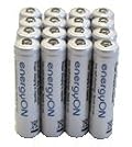 16 Battery Bundle AAA Nexcell EnergyOn 800 mAh Low Discharge Batteries with Free Battery Holders