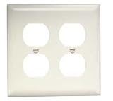 Pass & Seymour Legrand TP82W 2 Gang Duplex White Trademaster Wall Plates