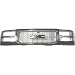 Chrome Grille Grill 94-98 Gmc Sierra Pickup Truck 94-99 Suburban Yukon 94 95 96 97 98 99 1994 1995 1996 1997 1998 1999 Pickups Truck Chromed Composite Type Headlight Headlights Image
