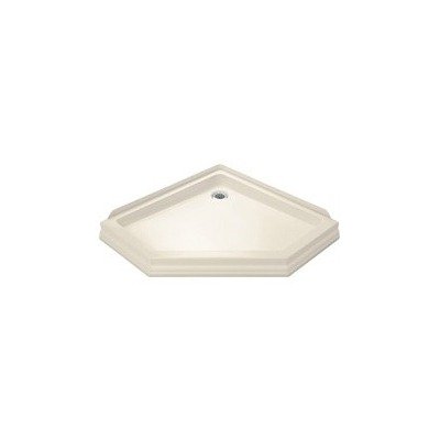 KOHLER K-9455-47 Devonshire Neo-Angle FRP Shower Receptor, Almond
