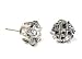 Silver Invisible Cut Round Cubic Zirconia Stud Earring, Size: 5mm