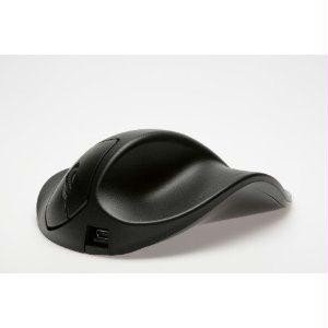 HandShoe Wireless Ergonomic Mouse - Light Click - Medium - Right Hand (Black) On Sale