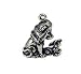 .925 Christian Religious Parable of the Lion and Lamb 3D Sterling Silver Charm or Pendant