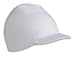White Cuffless Beanie Visor Jeep Cap - Skull Cap