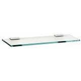 Alno A7550-24-SN - Arch Series 24 Inch Glass Shelf With Brackets - Satin Nickel Finish