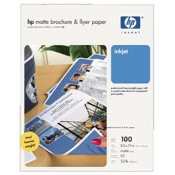 HP Brochure and Flyer Paper - Two-sided matte paper - bright white - Letter A Size (8.5 in x 11 in) - 100 sheet(s) HP Brochure and Flyer Paper - Two-sided matte paper - bright white - Letter A Size (8.5 in x 11 in) - 100 sheet(s)