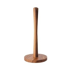 T&G Tuscany Vertical Paper Towel Holder in Acacia Wood