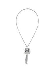 Amalfi™ Stainless Steel Lariat with Hammered Dome