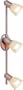 Eglo 27323A Dakar 3 Light Track Light Fixture, Nickel/Alabaster