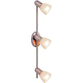 Eglo 27323A Dakar 3 Light Track Light Fixture, Nickel Alabaster by Eglo