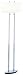 Contemporary Bliss Polished Steel/White Finish Floor Lamp