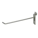 Quality Store Fixture 8 Deluxe Slatwall Hook -Chrome -Box of 96 by QSF
