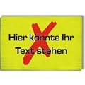 gr��enverstellbare Armbinde bedruckt mit IHREM INDIVIDUELLEM TEXT (Farbe neongelb)
