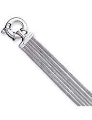 Sterling Silver Fancy Strand Bracelet QG601-7"