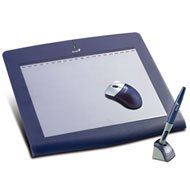 Genius PenSketch 9X12, USB, With PhotoShop. 9x 12 working area for graphic design. Cordless wheel mouse and rubber-coated pen.