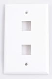 IMAGE OF On-Q/Legrand Single Gang Wall Plate, 2-Port, White