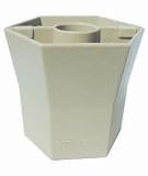 BRELLA VASE - 5 inch Set - Opaque - Desert Sand - Patio Umbrella Vase - 4 Pack