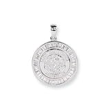 Image of Sterling Silver St Christopher Pendant With 18 Inch Chain