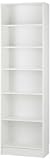 Spectrum Narrow 80" Bookcase in White