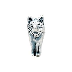 Kera Sterling Silver Wolf Bead