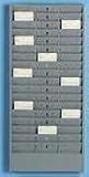 Buddy Products 803-1 Adjustable 17, 34 Or 51-Pocket Time Card Rack, Textured Steel, Gray